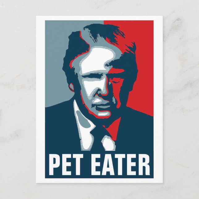 Donald Trump PET EATER Vykort (Framsida)