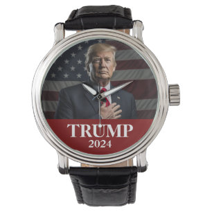 Donald Trump Photo 2024 Behålla America Underbar Armbandsur