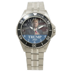 Donald Trump Photo 2024 Behålla America Underbar Armbandsur