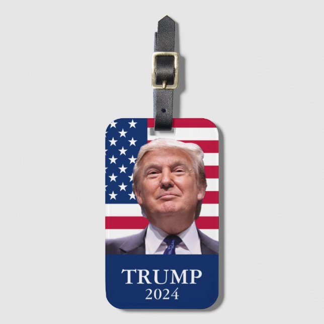 Donald Trump Photo - President 2024 Bagagebricka (Framsida vertikal)