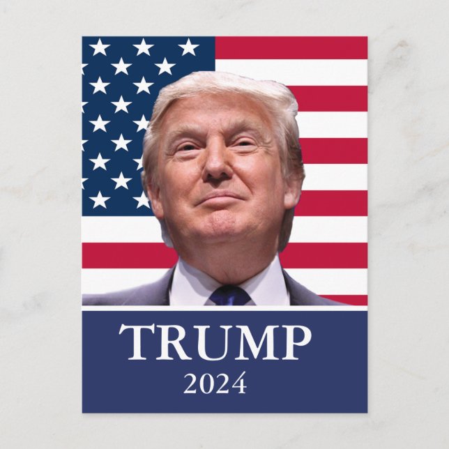 Donald Trump Photo - President 2024 Vykort (Framsida)