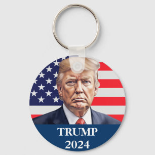 Donald Trump Photo - presidenten sa nog Nyckelring