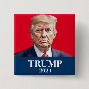 Donald Trump Photo - presidenten sa nog Pinback Knapp