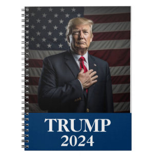 Donald Trump Photo - Trump 2024 Behålla America Un Anteckningsbok