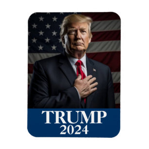 Donald Trump Photo - Trump 2024 Behålla America Un Magnet