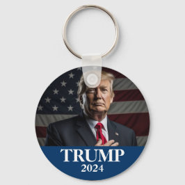 Donald Trump Photo - Trump 2024 Behålla America Un Nyckelring