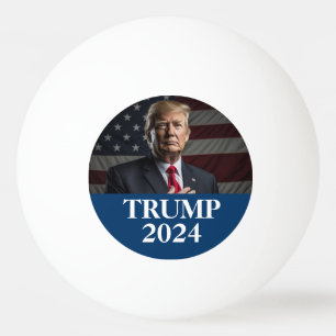 Donald Trump Photo - Trump 2024 Behålla America Un Pingisboll