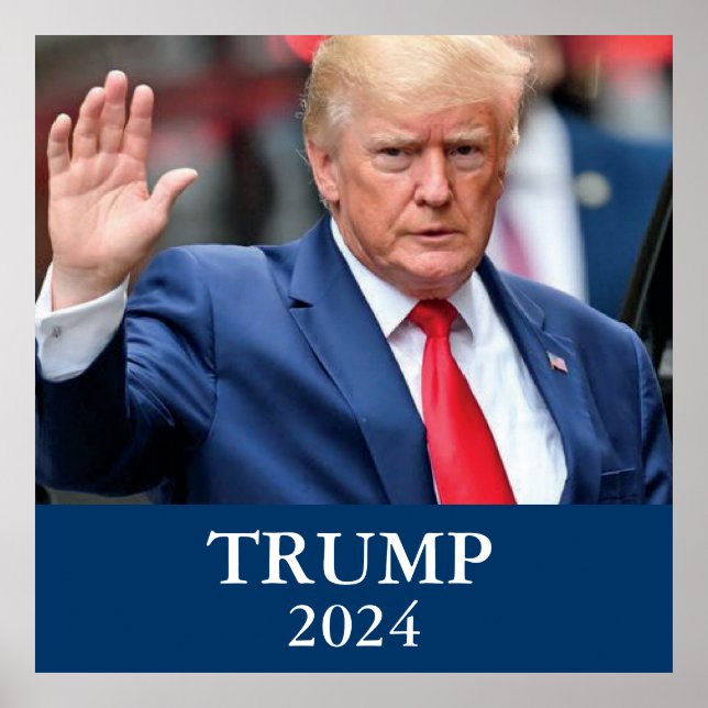 Donald Trump Photo - Trump 2024 Poster (Framsidan)