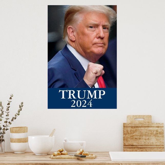 Donald Trump Photo - Trump 2024 Poster (Kök)