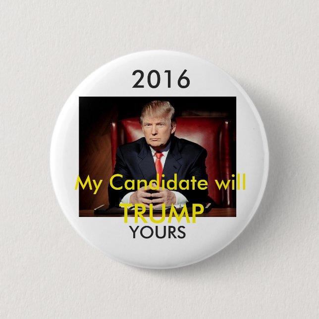 Donald Trump Pinback 2016 knäppas Knapp (Framsida)