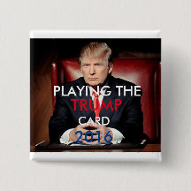 Donald Trump Pinback 2016 knäppas (kvadrera),
