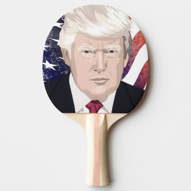 DONALD TRUMP PING PONG PADDLE PINGISRACKET (Framsidan)