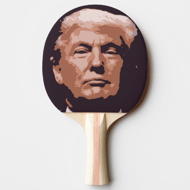 Donald Trump Ping Pong Paddle Pingisracket (Baksidan)