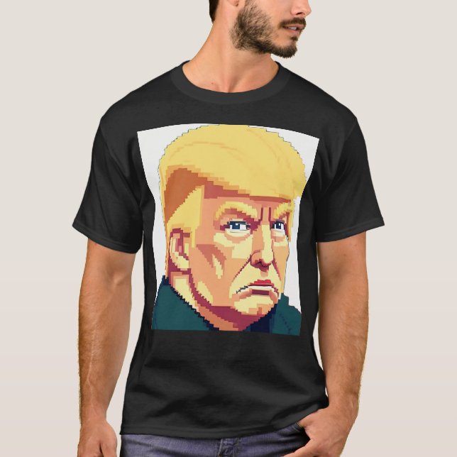 Donald Trump - Pixelart T Shirt (Framsida)
