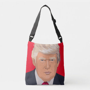 DONALD TRUMP PLÅNBOK, HELTRYCKT CROSSBODY-VÄSKA AXELVÄSKA