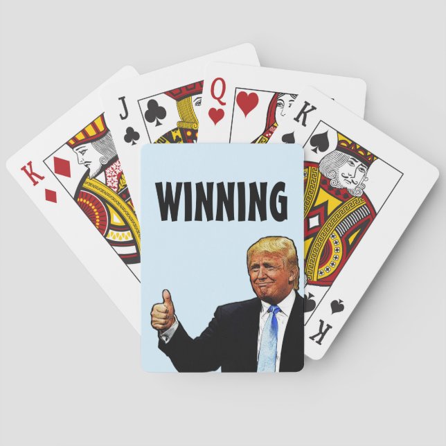 DONALD TRUMP PLAYING CARDS, WINNING CASINOKORT (Baksidan)