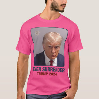 Donald Trump Police Mugshot Photo Not Guilty 45- T Shirt