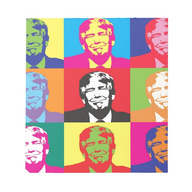 Donald Trump Pop Art Anteckningsblock (Framsida)