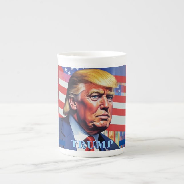 Donald Trump Pop Art Benporslin Mugg (Framsidan)