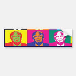 Donald Trump Pop Art Bumper Sticker Bildekal