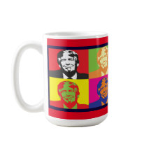 Donald Trump Pop Art Classic White Mugg
