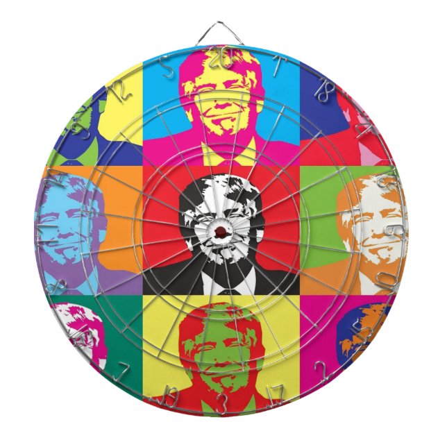 Donald Trump Pop Art Darttavla (Framsidan)