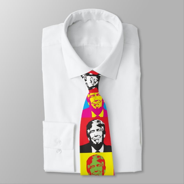 DONALD TRUMP POP ART-HALS DUKS BAND SLIPS (Bunden)
