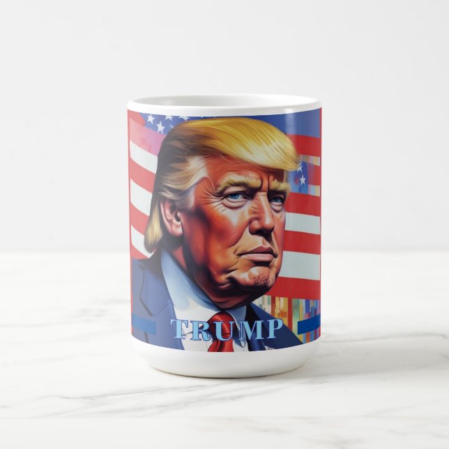Donald Trump Pop Art Kaffemugg (Center)