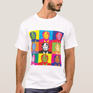 Donald Trump Pop Art Retro Politisk Rutnät Grafik T Shirt