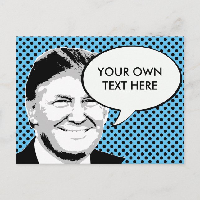 Donald Trump Pop Art Vykort (Framsida)