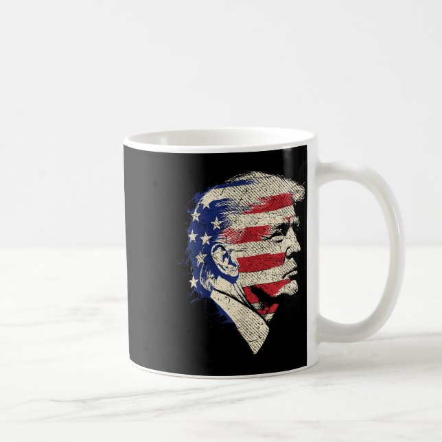 Donald Trump Porträtt Kaffemugg (Höger)