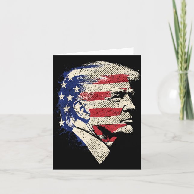 Donald Trump Porträtt Kort (Framsida)