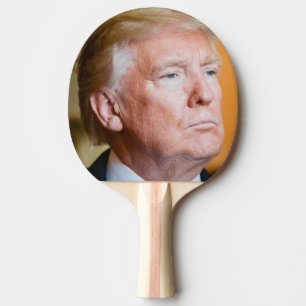 Donald Trump Porträtt Pingisracket
