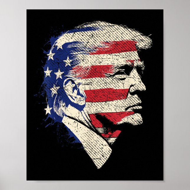 Donald Trump Porträtt Poster (Framsidan)