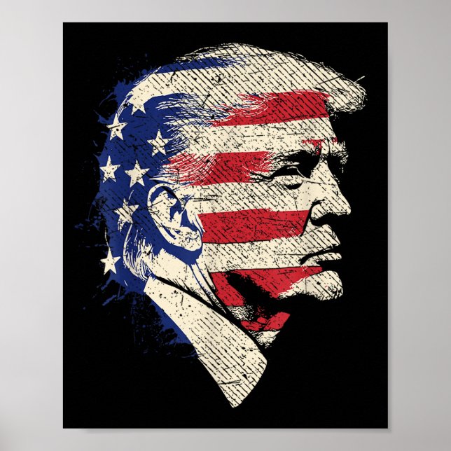 Donald Trump Porträtt Poster (Framsidan)