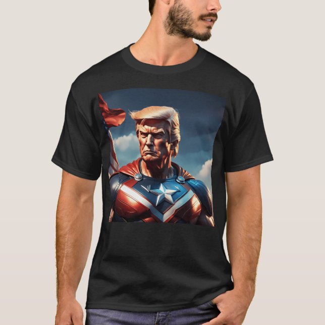 Donald Trump Porträtt T Shirt (Framsida)