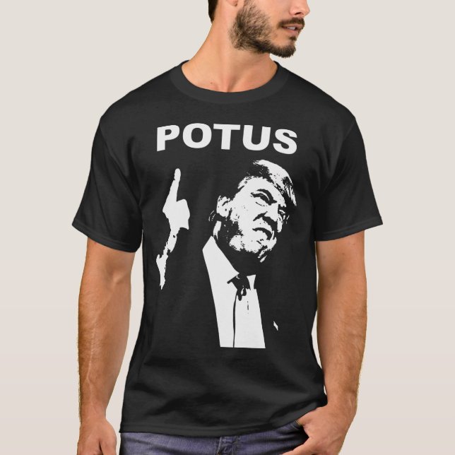 Donald Trump - Potus T Shirt (Framsida)
