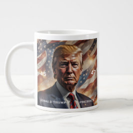 Donald Trump PRESdent Porträtt Jumbo Mugg