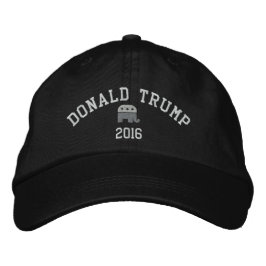 Donald Trump - President 2016 2020 GOP elefant Broderad Keps