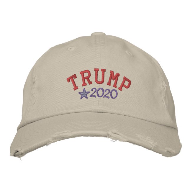 Donald Trump - President 2020 Broderad Keps (Framsida)
