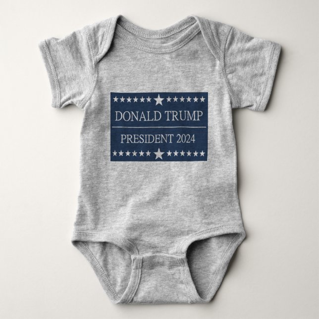 Donald Trump President 2024 Bold Blue T Shirt (Framsida)