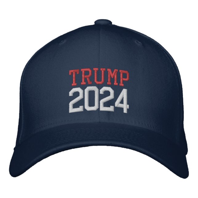 Donald Trump President 2024 Broderad Keps (Framsida)