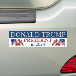 Donald Trump President 2024 Patriotic Bildekal