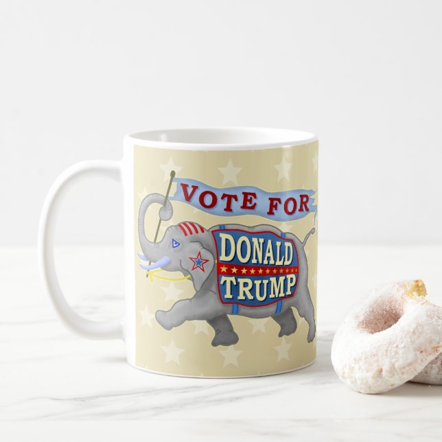 Donald Trump President 2024 Republican Elephant Kaffemugg (Med munk)