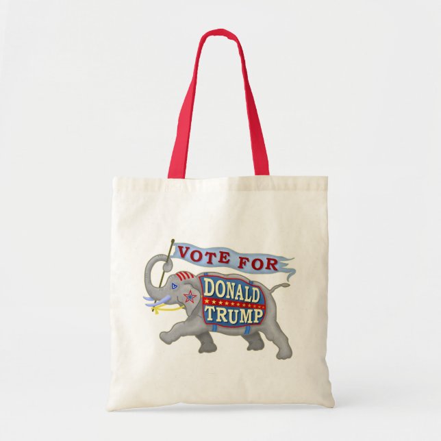 Donald Trump President 2024 Republican Elephant Tygkasse (Framsidan)