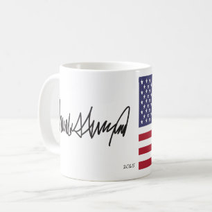 Donald Trump President 2025 Autograph Kaffemugg