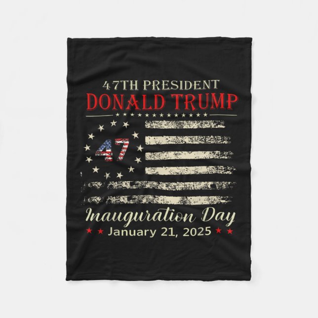 Donald Trump President Inauguration Day 2025 Fleecefilt (Framsidan)