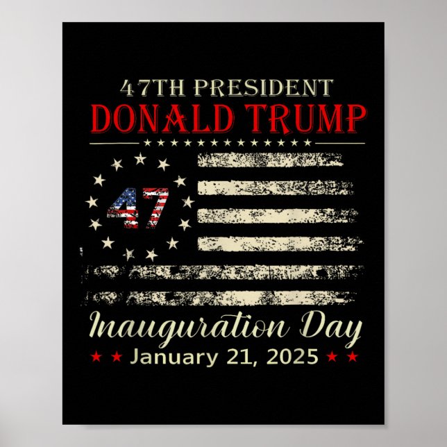 Donald Trump President Inauguration Day 2025 Poster (Framsidan)