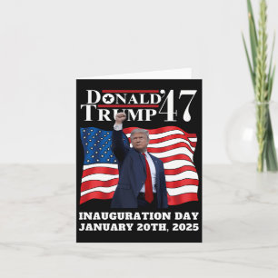 Donald Trump President Invigning Dag 2025 Seger Kort