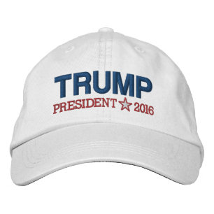 Donald Trump - President KAN ÄNDRA DATUM Broderad Keps